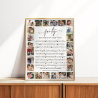 40 Reasons We Love You Photo Collage Keepsake Gift
