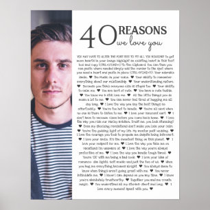 40 reasons why we love you PHOTO poster