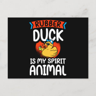 40.Rubber duck for a Duck Lovers Announcement Postcard