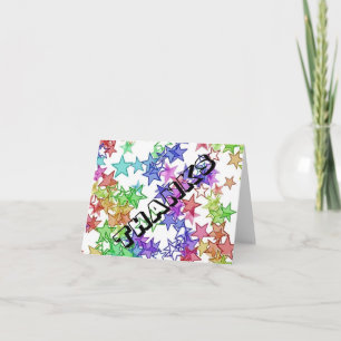 40 Something StarBurst Thank you Note Card