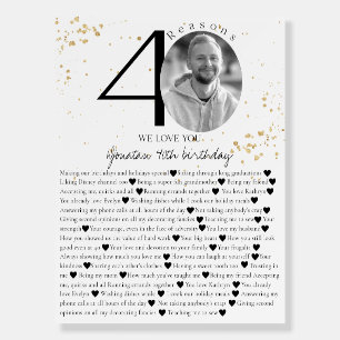 40 Things We Love About You Gold Board