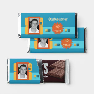40 today thank you for coming photo blue hershey bar favors