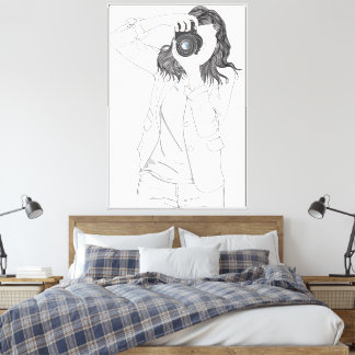 40" x 60" Photographer Canvas Print Wall Art