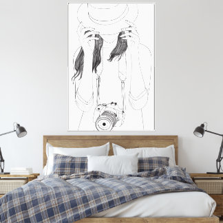 40" x 60" Photographer Canvas Print Wall Art