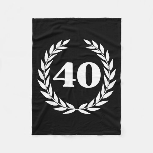 40 Year 40th Birthday Men Women Party Space Fleece Blanket