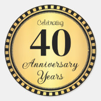 40 Year Anniversary Envelope Seal