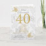 40 Year Employee Anniversary Business Elegance Card at Zazzle