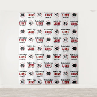 40 Year High School Reunion Step Repeat Backdrop