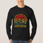 40 Year Old  Awesome Since October 1982 40th Birth T-Shirt