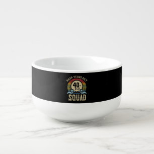 40 Year Old Birthday Squad Vintage Soup Mug