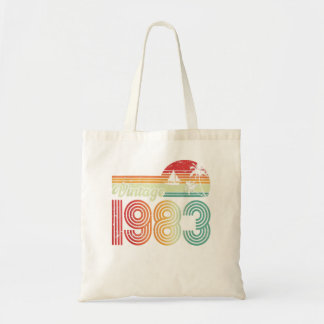 40 Year Old Boys Girls Gifts Vintage 1983 40th Bir Tote Bag