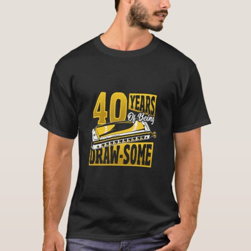 40 Year Old Harmonica  T_Shirt