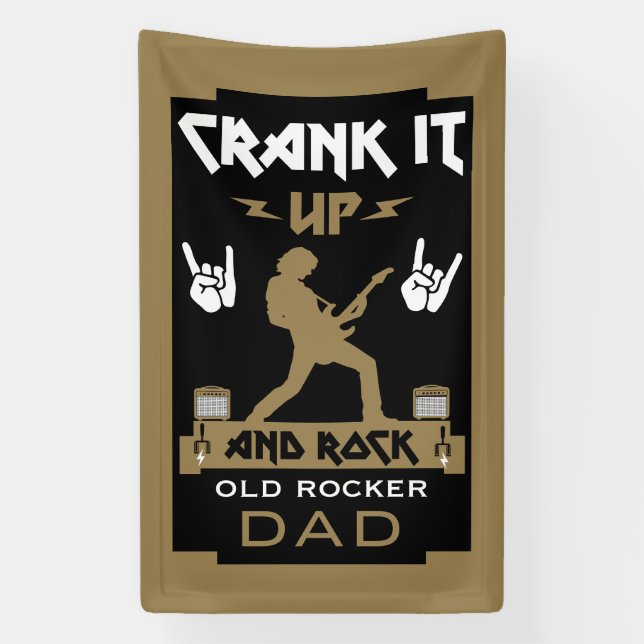 40 Year Old Rockers Birthday Banner (Vertical)