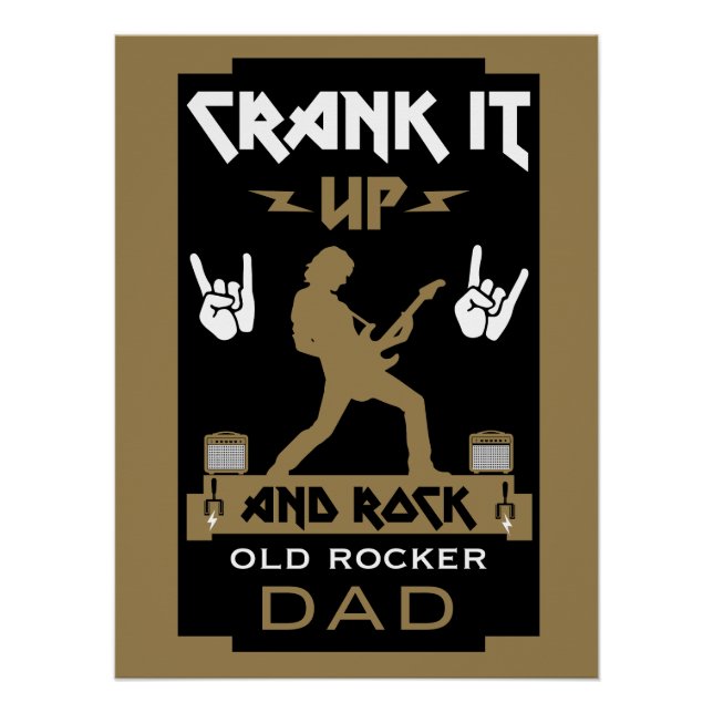40 Year Old Rockers Birthday Poster (Front)