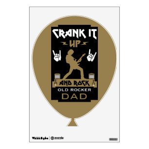40 Year Old Rockers Birthday Wall Decal