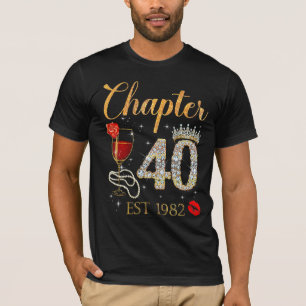 40 Year Old Vintage 1982 40th Birthday 4 T-Shirt