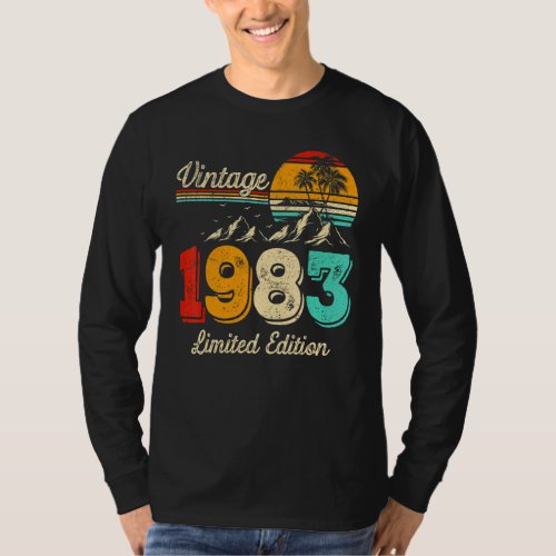 40 Year Old  Vintage 1983  40th Birthday 1 T_Shirt