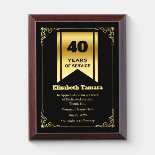 40 Year Work Anniversary | Employee Appreciation