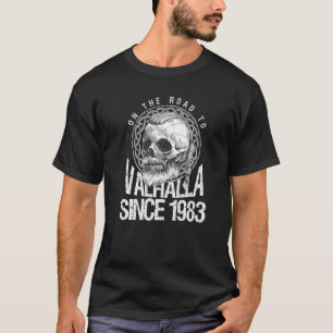 40 Years 1983 Birthday Valhalla Viking Dad Premium T-Shirt