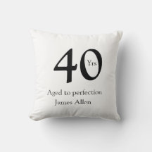 40 years aged to perfection birthday name simple