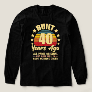 40 Years Ago All Parts Original 40th Birthday Tri-Blend Shirt