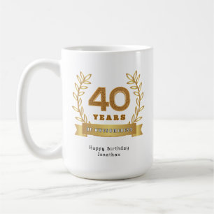 40 years of awesomeness - Customized Coffee Mug