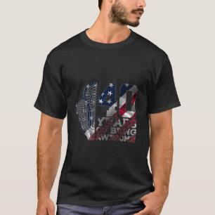 40 YEARS OF BEING AWESOME LACROSSE 40TH BIRTHDAY T-Shirt