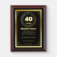 40 Years of Service – Custom Appreciation Gift