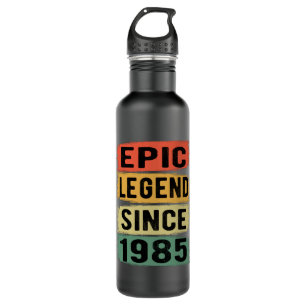 40 Years Old Bday 1985 Epic Legend 40th Birthday Stainless Steel Water Bottle