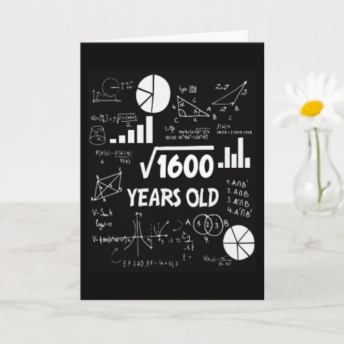 40 Years Old Bday Math Teacher 40th Birthday Gift