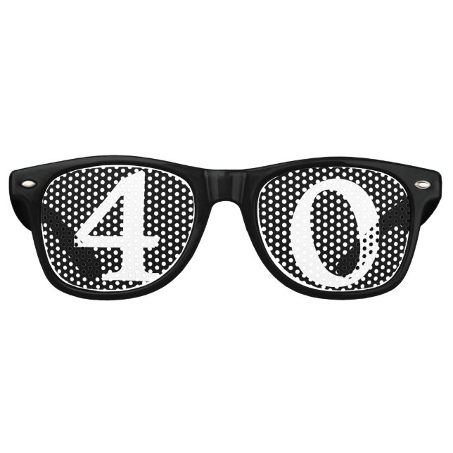 40 Years Old Birthday Party Sunglasses (Front)