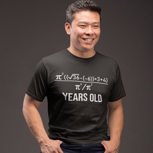 40 Years Old Equation Funny 40th Birthday Math T_Shirt