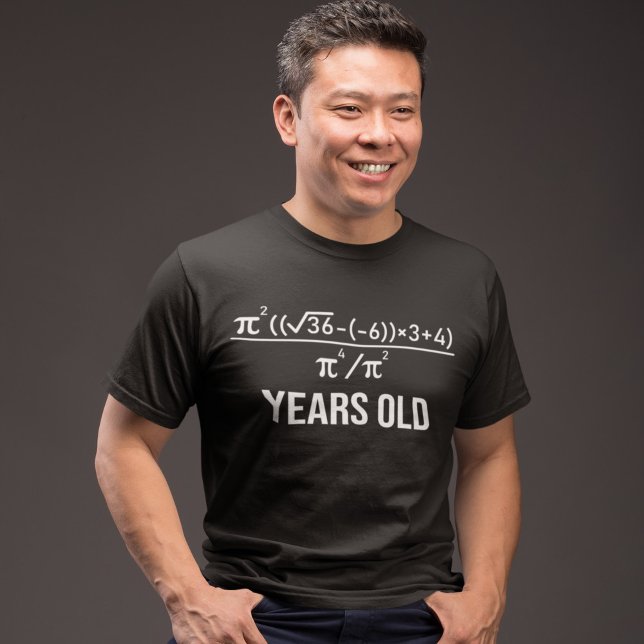 40 Years Old Equation Funny 40th Birthday Math T-Shirt (Creator Uploaded)