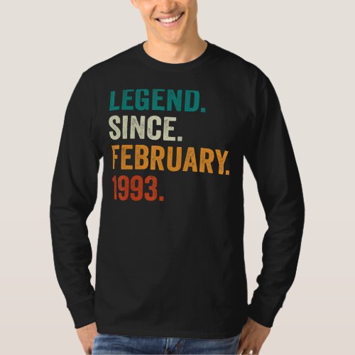 40 Years Old Gifts Legend Since February 1983 40th T_Shirt