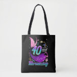 40 Years Old Mermaid 40th Birthday Wife Girlfriend Tote Bag<br><div class="desc">40 Years Old Gift for Mermaid 40th Birthday Wife Girlfriend.</div>