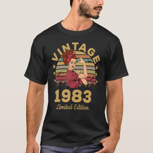 40 Years Old Vintage 1983  40th Birthday  1 T_Shirt