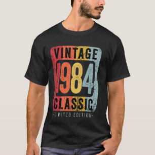 40 Years Old Vintage 1984 40th Birthday Decoration T-Shirt