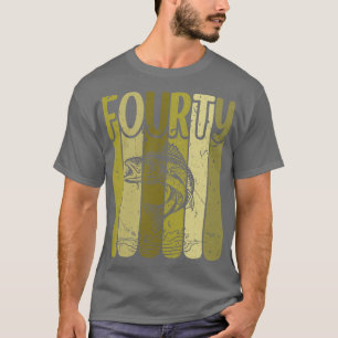 40 Years Old Walleye Fishing 40th Birthday T-Shirt