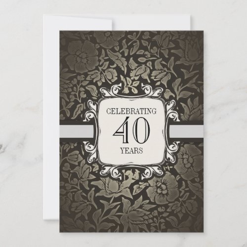 40 years wedding anniversary party invitations
