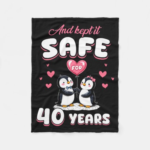 40 Years Wedding Anniversary Penguin Couples Match