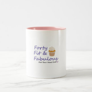 40FitFabulous2 Two-Tone Coffee Mug