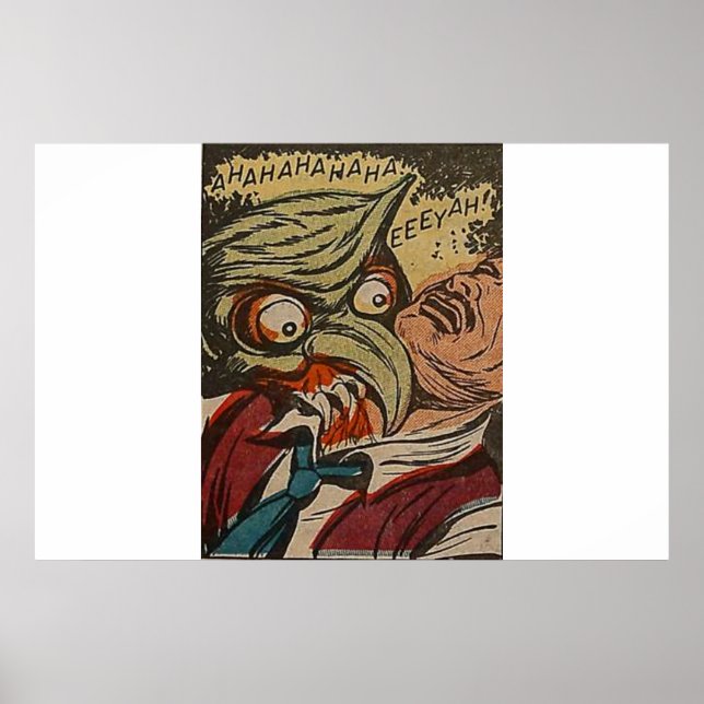 40s Golden age horror comics | scary retro comic Poster (Front)