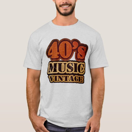 40s Music Vintage T_Shirt