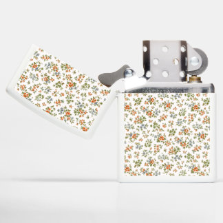 40s Style Ditsy Floral Print Zippo Lighter