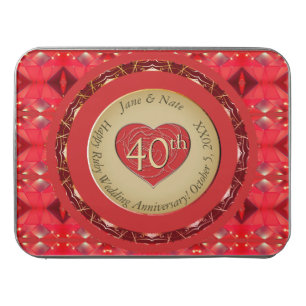 40th/15th Ruby Red Wedding Anniversary  Jigsaw Puzzle