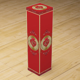 40th & 15th Ruby Wedding AnniversaryWine Gift Box