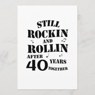 40th Anniversary - 40 Years Anniversary Couples Card