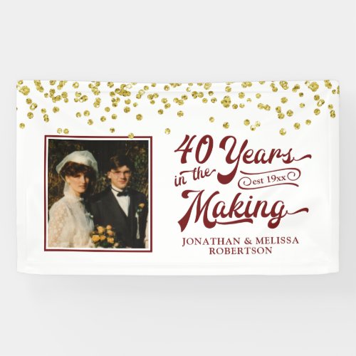 40th Anniversary 40 YEARS IN THE MAKING Photo Banner