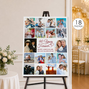 40th Anniversary 40 YEARS INTO FOREVER 18 Photos Foam Board