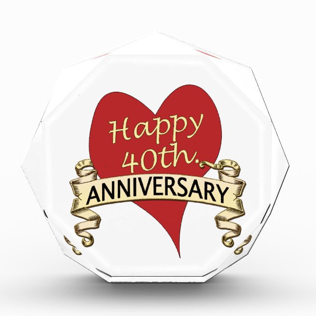 40th. Anniversary Award (Front)